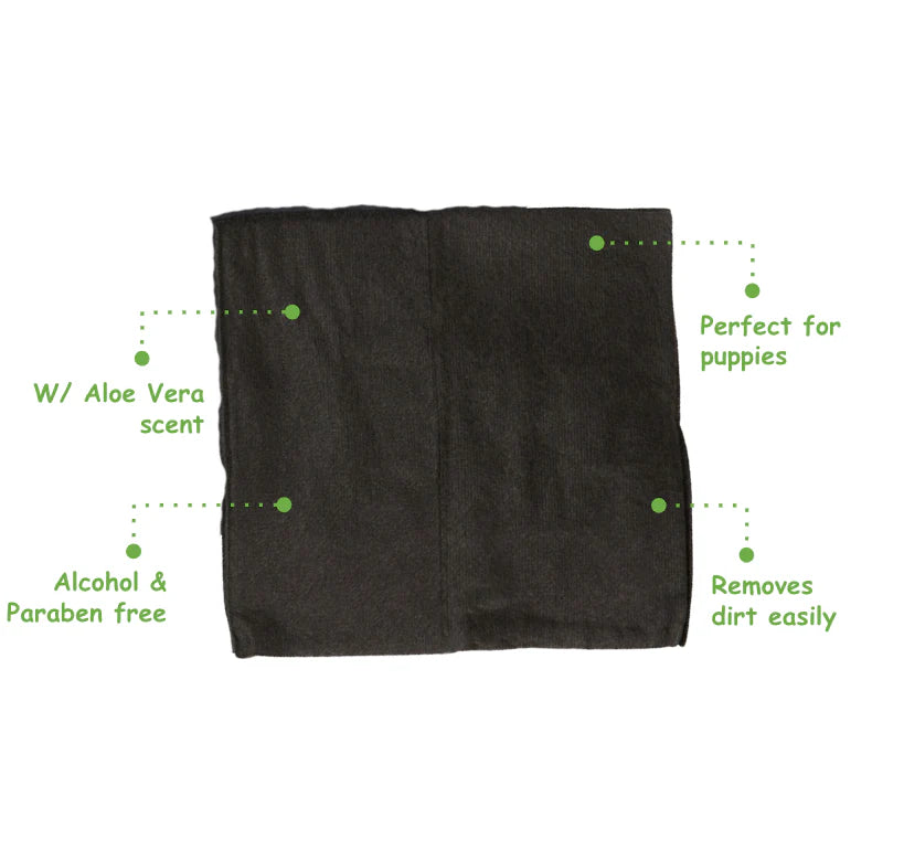Puppaholic: Charcoal Pet Wipes (30 sheets)