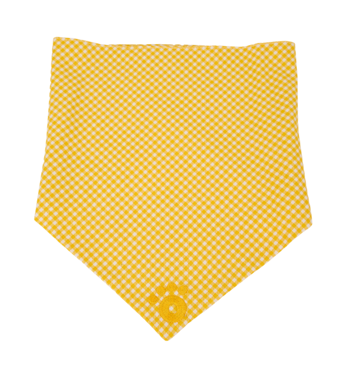 Ollie Bandana: Checkered Yellow