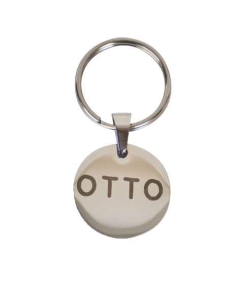 Ollie Tag - Round - Silver