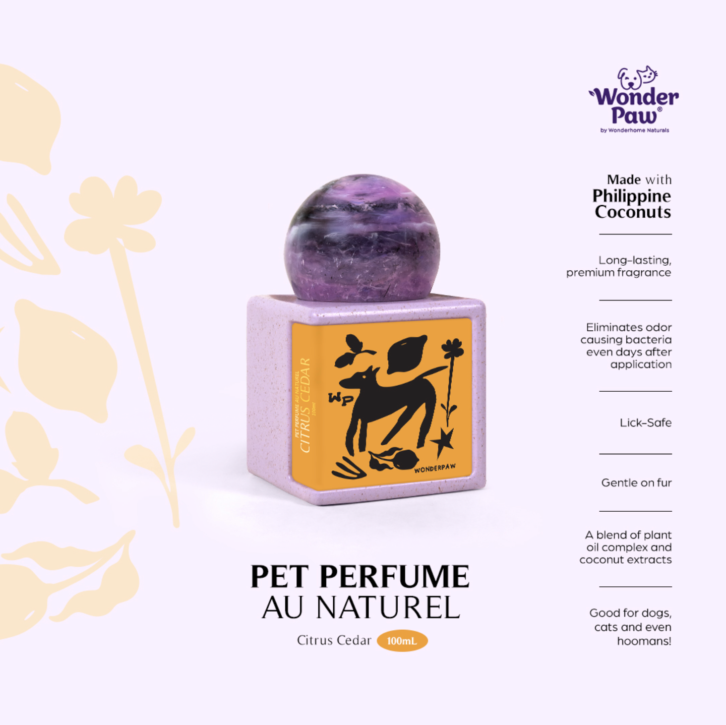 WP Pet Perfume au Naturel Citrus Cedar 100ml