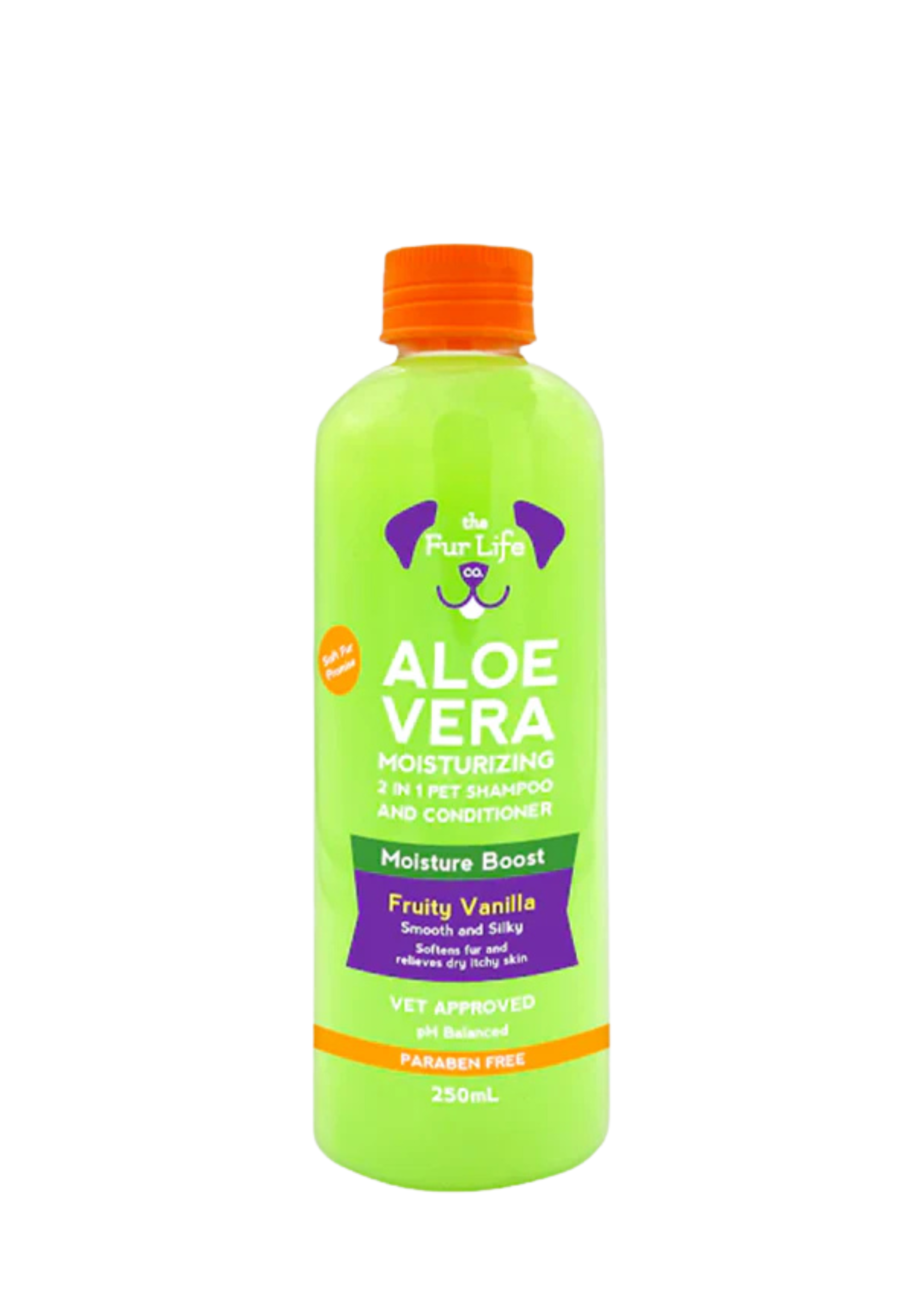 The Fur Life Aloe Vera Moisturizing 2-in-1 Pet Shampoo and Conditioner 250ml