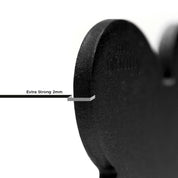 MyFamily Pet Tag: Basic Big Aluminum Black Circle