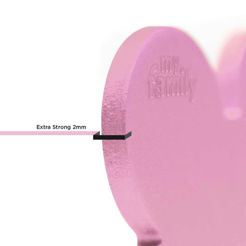 MyFamily Pet Tag: Basic Big Aluminum Pink Circle