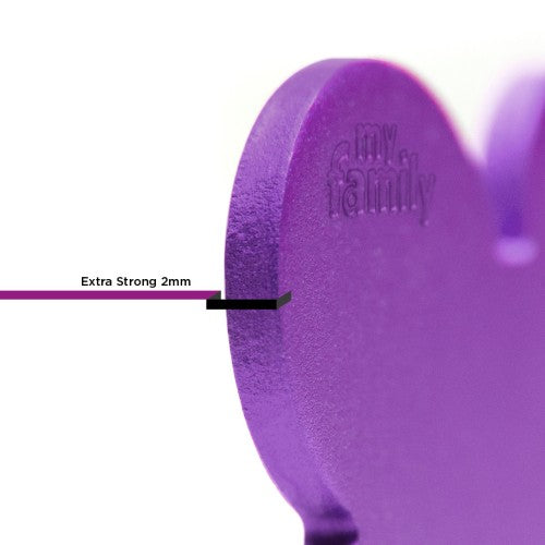 MyFamily Pet Tag: Basic Aluminum Purple Big Bone