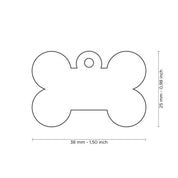 MyFamily Pet Tag: Basic Aluminum Purple Big Bone