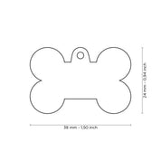 MyFamily Pet Tag: Basic Handmade Red Bone