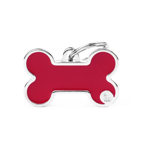MyFamily Pet Tag: Basic Handmade Red Bone