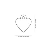 MyFamily Pet Tag: Basic Small Aluminum Blue Heart