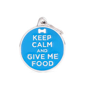 MyFamily Pet Tag: Charms Keep Calm and Give Me Food