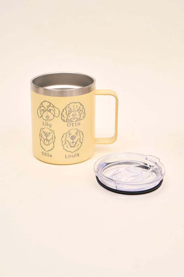 Ollie Mug: Pastel Yellow (12oz)